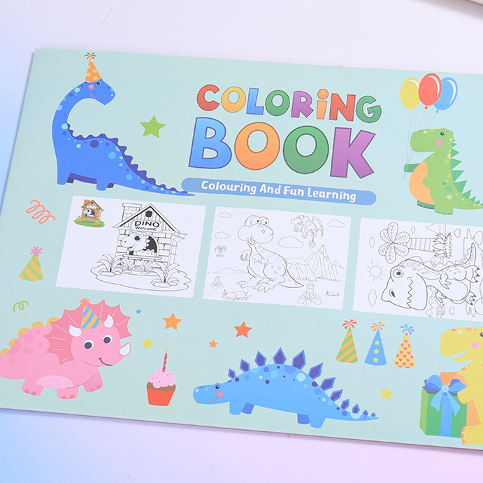 Dinosaur World Coloring Book A3 16 Sheets