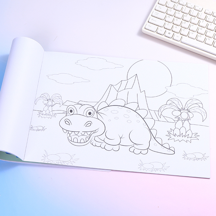 Dinosaur World Coloring Book A3 16 Sheets