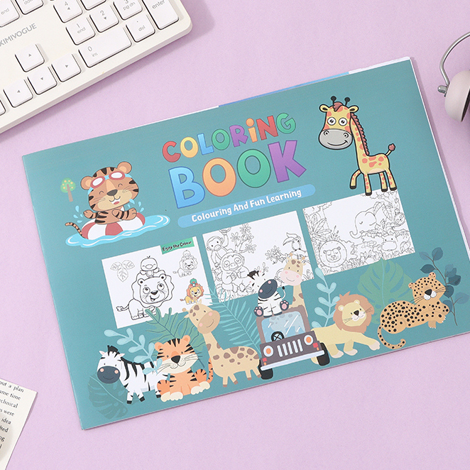 Zoo Series Coloring Book A4 16 Sheets