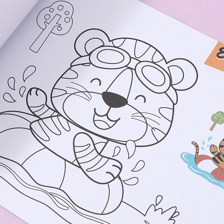 Zoo Series Coloring Book A4 16 Sheets