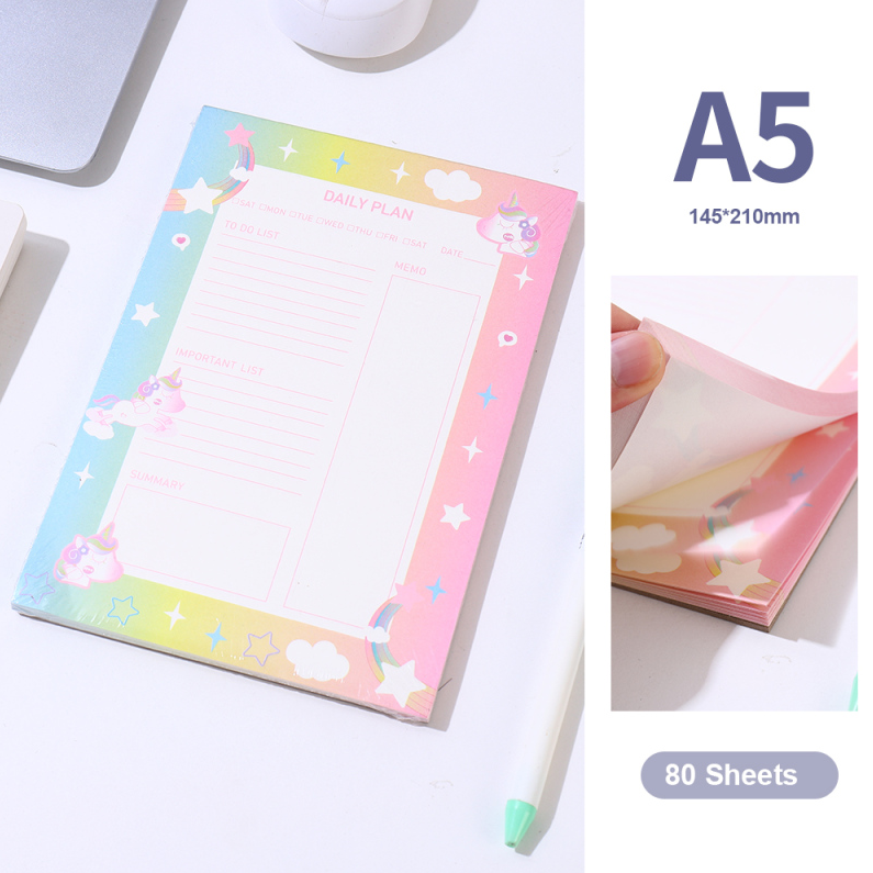 Starlight Pony Daily Planner Notepad A5