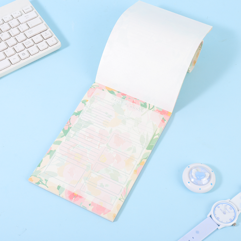 Flower Language Daily Planner Notepad A5