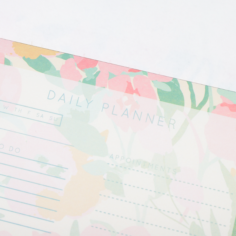 Flower Language Daily Planner Notepad A5