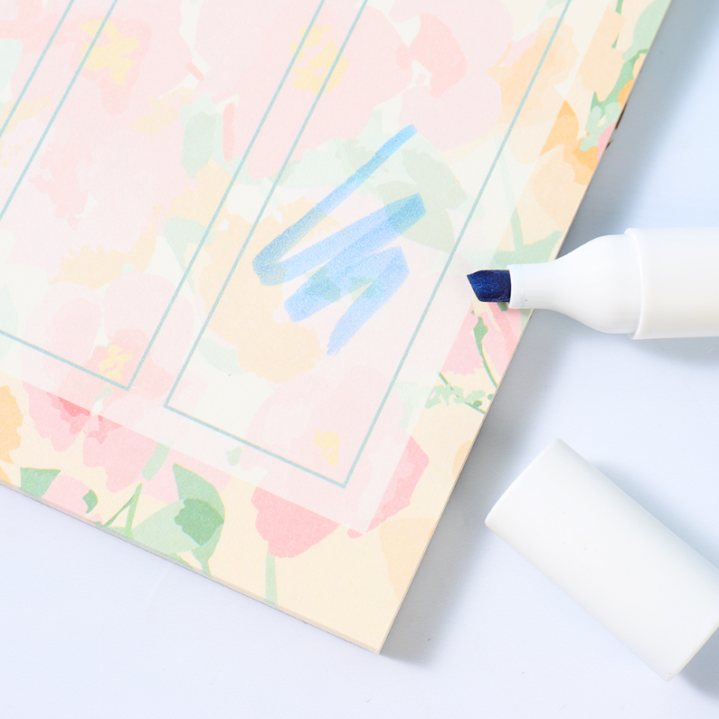 Flower Language Weekly Planner Notepad A4