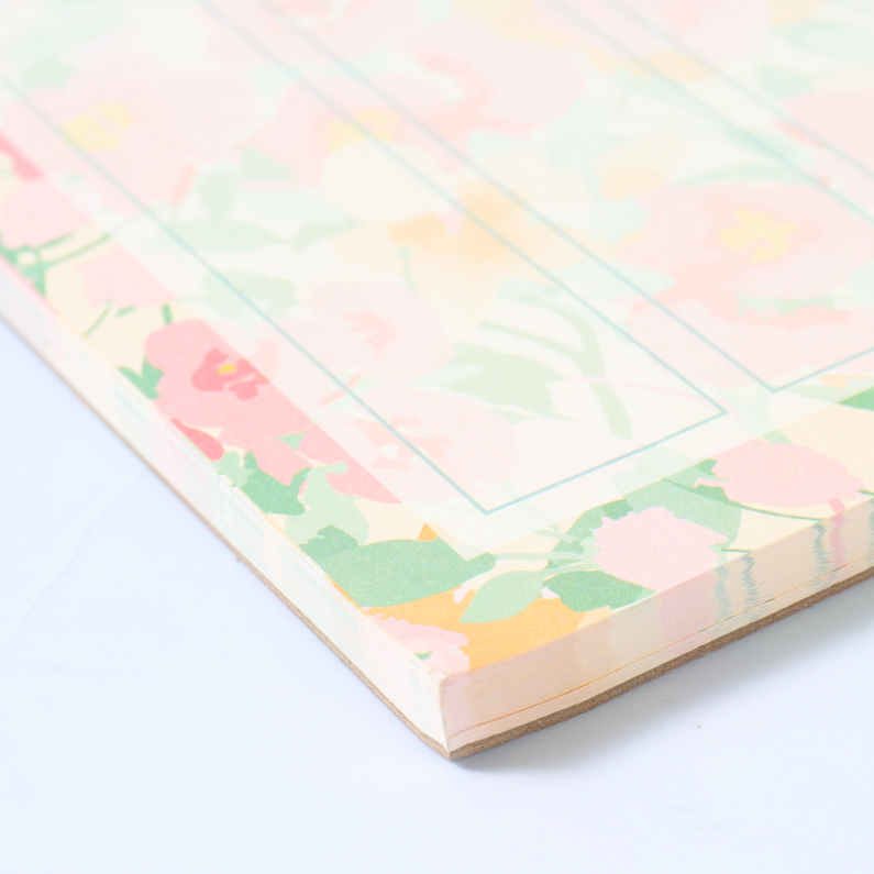 Flower Language Weekly Planner Notepad A4