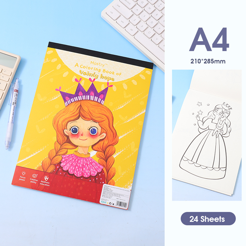 Dream Comes True Series Single-sided Coloring Book A4/24Sheets
