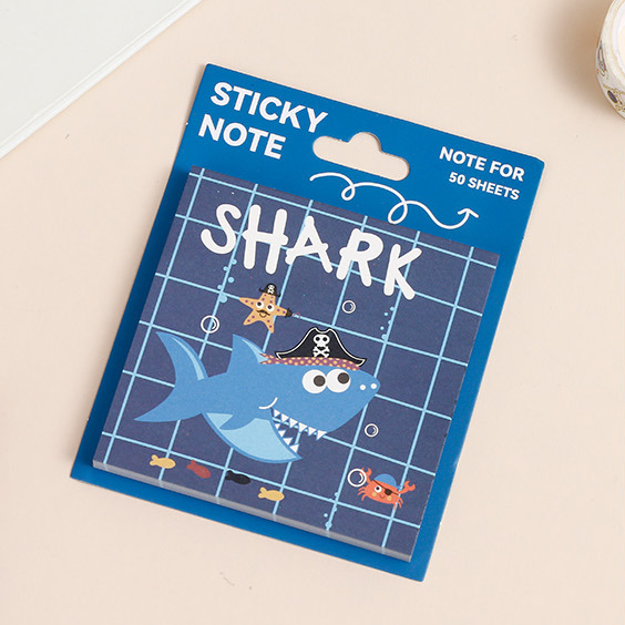 Shark sailing diary Post-it notes