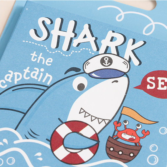 Shark sailing diary Post-it notes