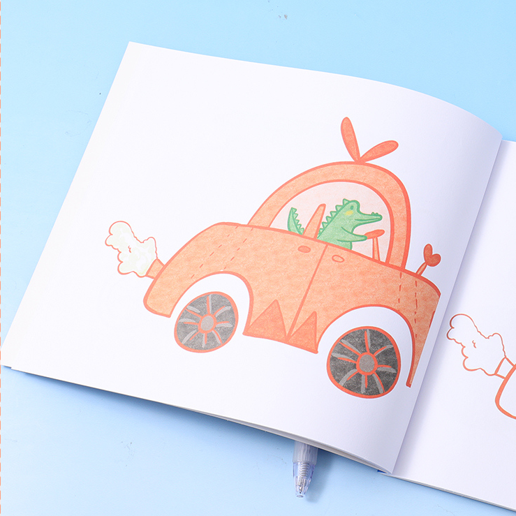 Funny Car Two-sided Coloring Book 210*180/22 Sheets