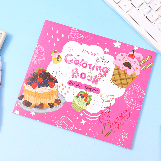 Dessert Kingdom Two-sided Coloring Book 210*180/22 Sheets