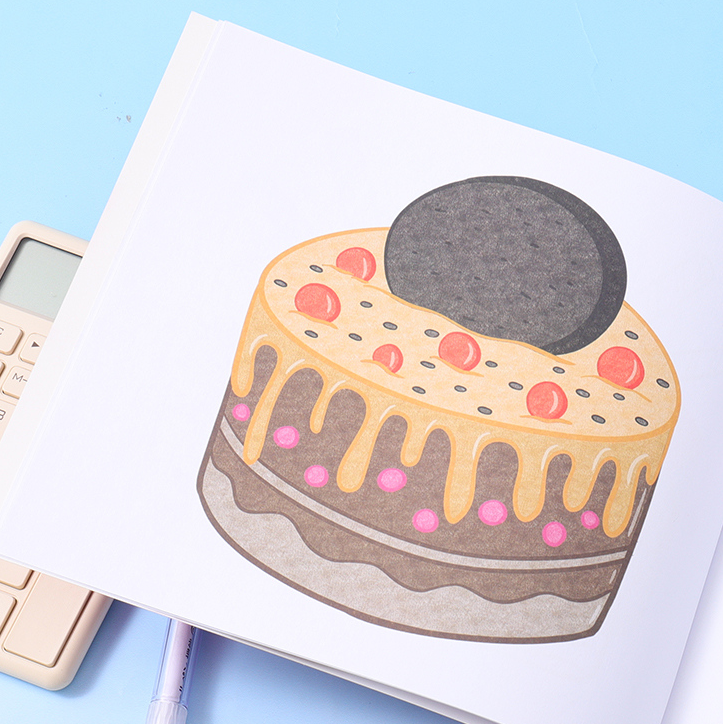 Dessert Kingdom Two-sided Coloring Book 210*180/22 Sheets