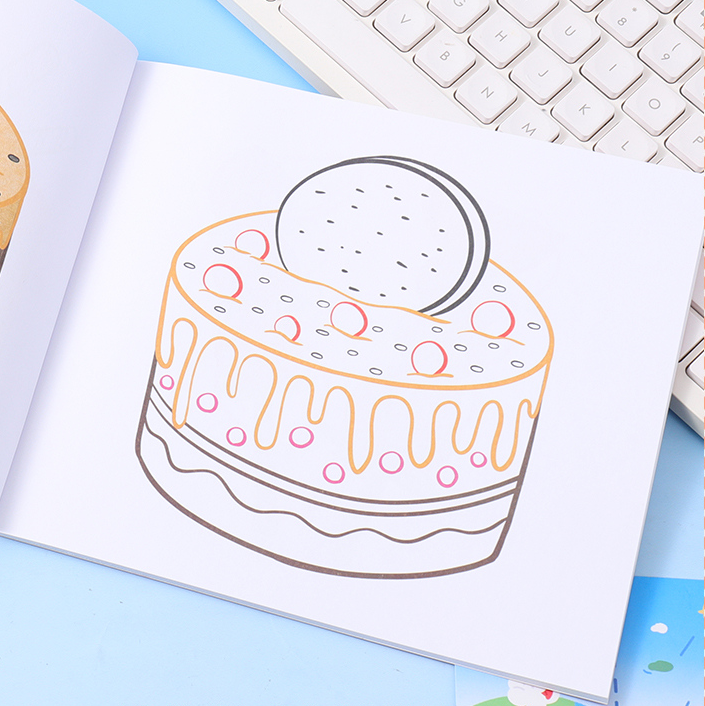 Dessert Kingdom Two-sided Coloring Book 210*180/22 Sheets