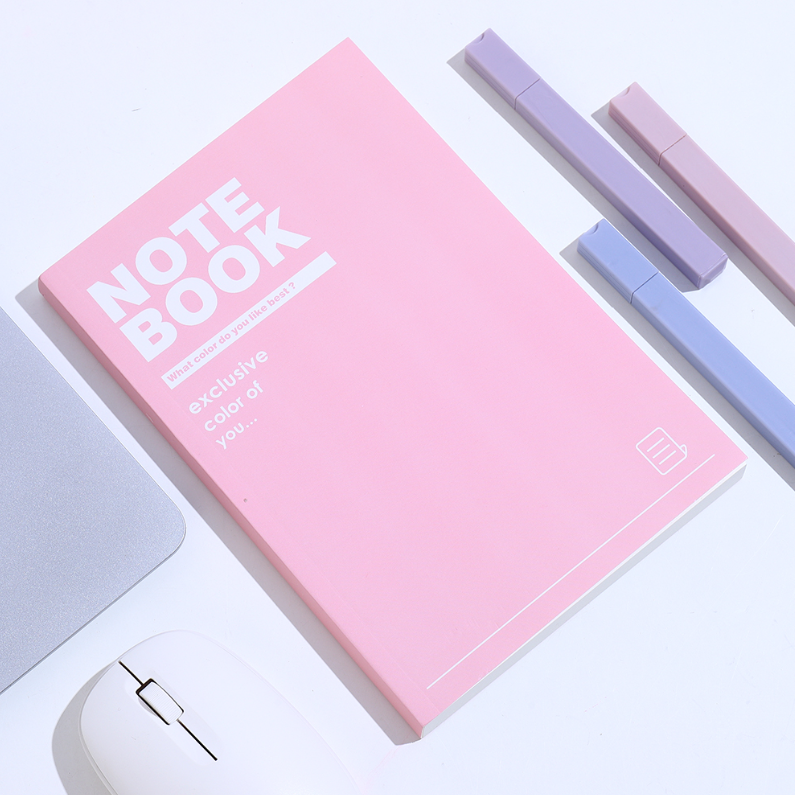 Macaron Series Letter Line Adhesive Bound Book A5