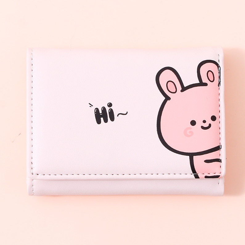 Frog Bunny Trifold Purse for Women