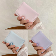 Elegant Hollowed-out Flower Buckle Trifold Women's Purse