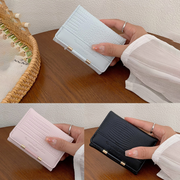 Elegant Alligator Print Spliced Trifold Women's Purse