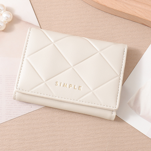 Classic Rhomboid Folding Purse for Women