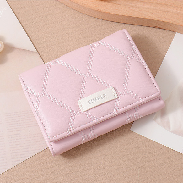 Simple Rhomboid Folding Purse for Women