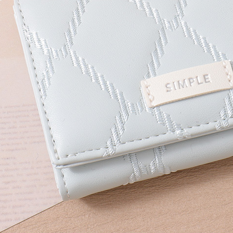 Simple Rhomboid Folding Purse for Women