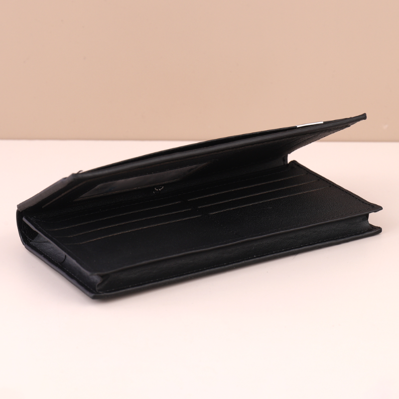 Retro Silver Lable Long Purse for Men