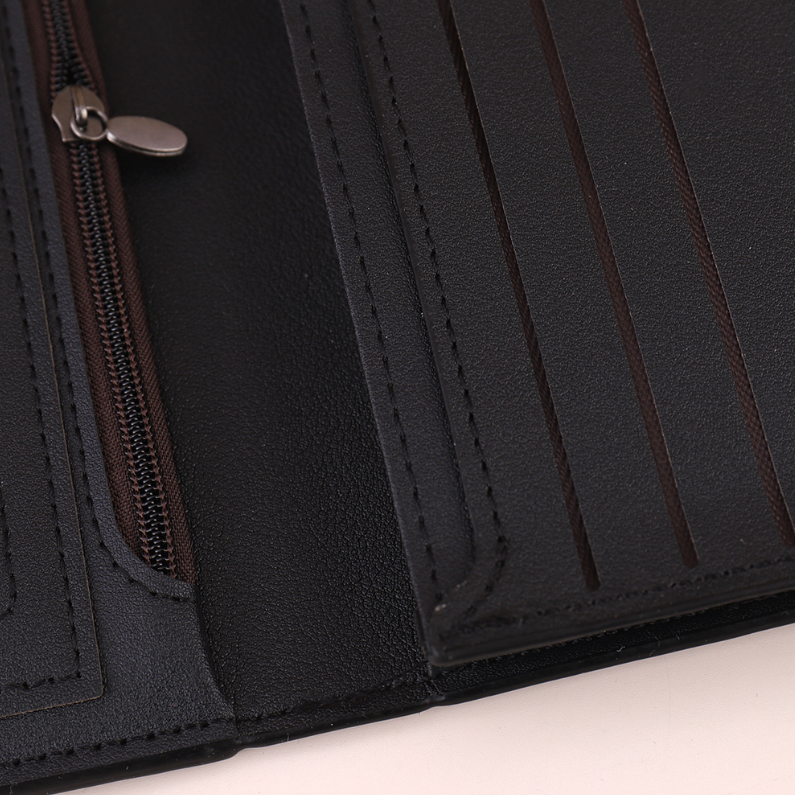 Retro Silver Lable Long Purse for Men