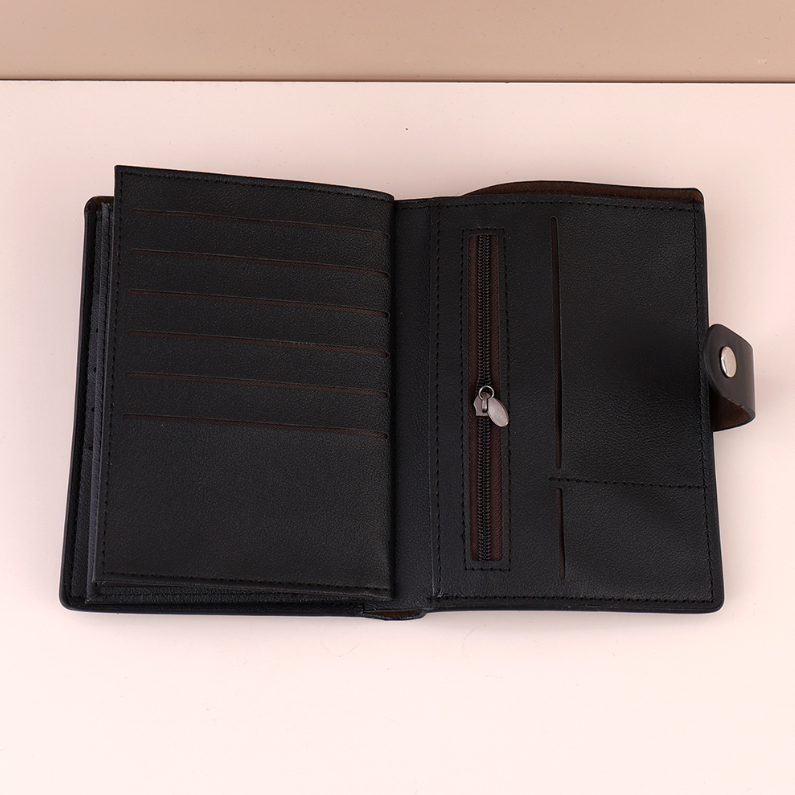 Simple Multi-functional Buckle Purse for Men
