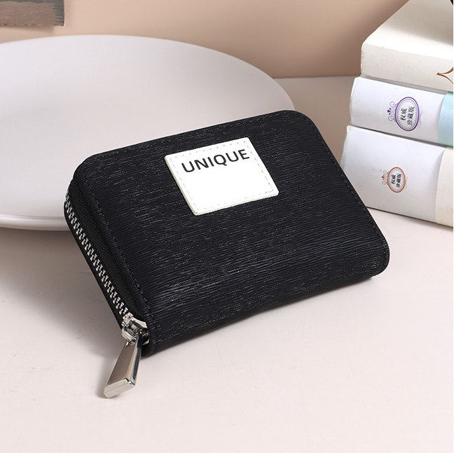 Premium Glossy Silver Marks Card Holder