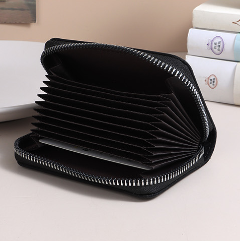 Premium Glossy Silver Marks Card Holder