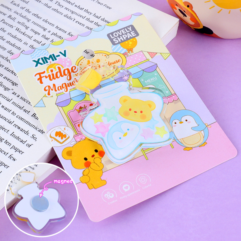 Dessert Series Wish Bottle Acrylic Fridge Magnet