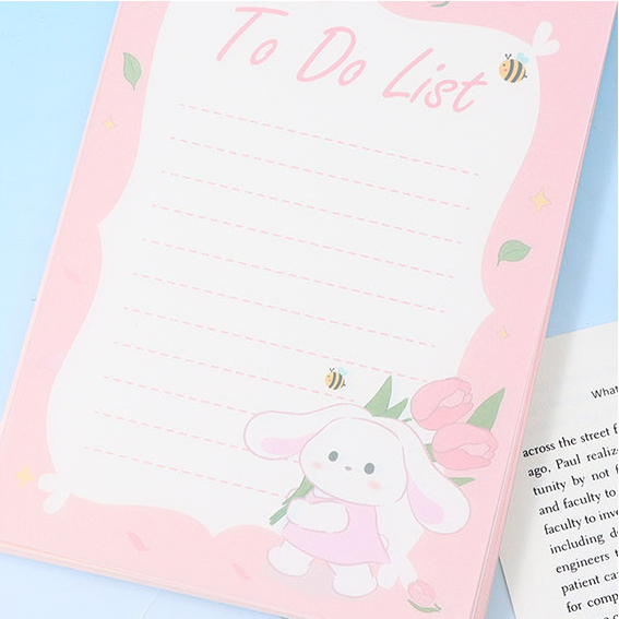 Romantic Flower Series NANA's Plan Colorful Page Spiral Notebook 50 Sheets