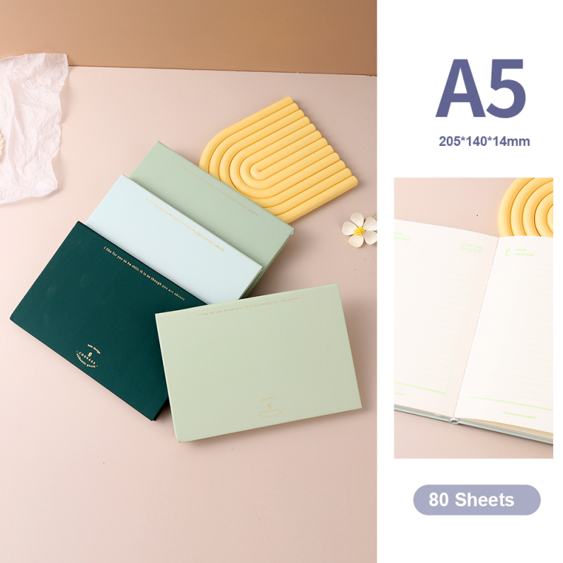 Retro Diary Colorful Page Notebook 80 Sheets - A5