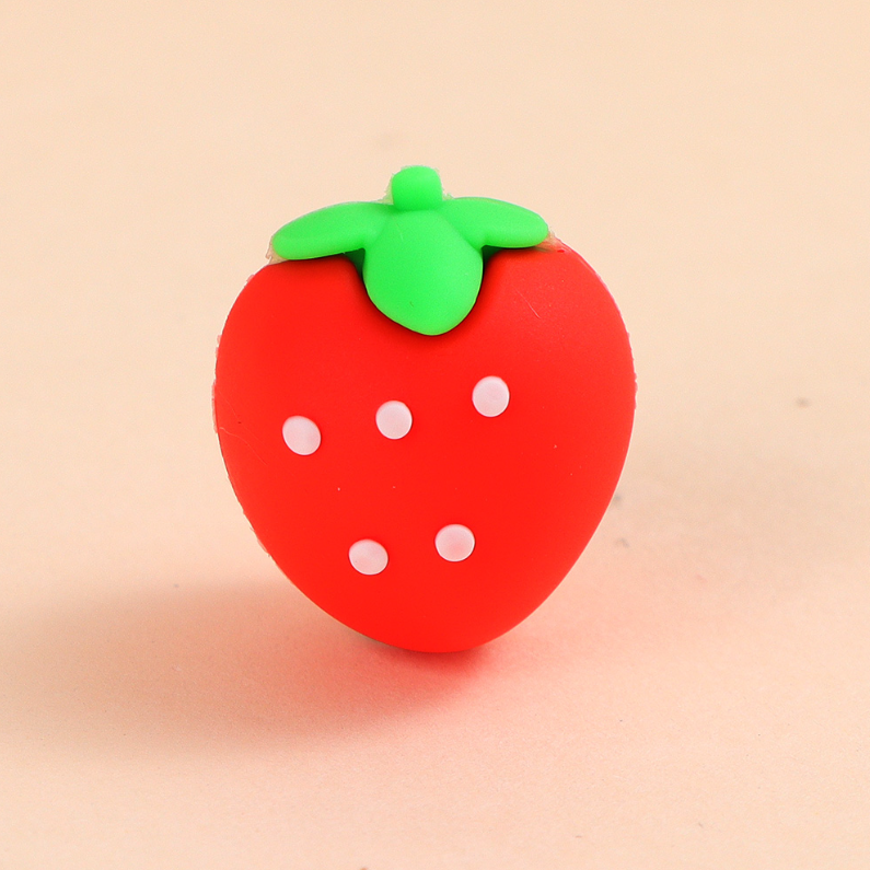 Strawberry sweet rabbit share eraser 3 sets