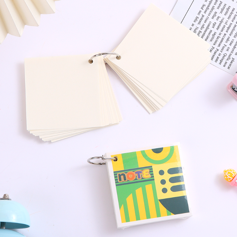 Geometry series Word book (75*75mm 100 sheets of mixed color