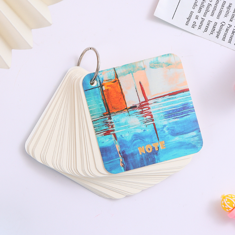 Abstract Oil Painting Series 2 word book (75*75mm 100 sheets