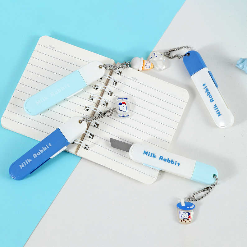 Milk white rabbit snack utility knife