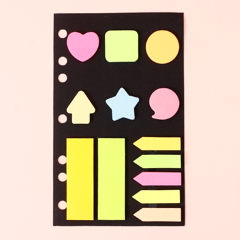 Special-shaped fluorescent paper sticky notes
