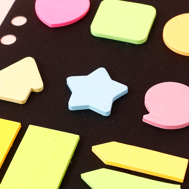 Special-shaped fluorescent paper sticky notes