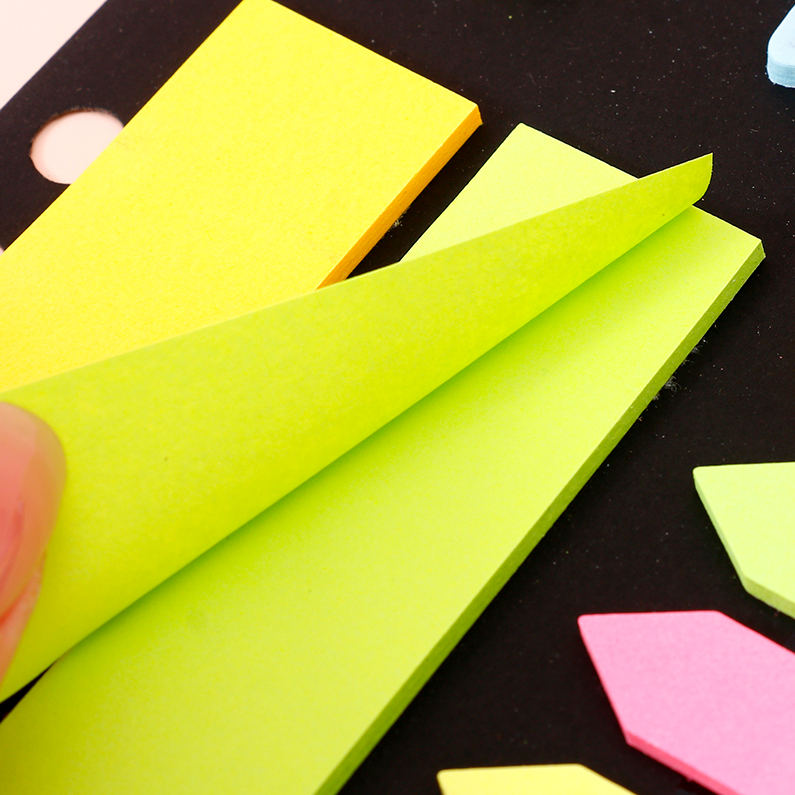 Special-shaped fluorescent paper sticky notes