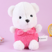 Smart Overalls White Bear Plush Doll (S) (22cm)