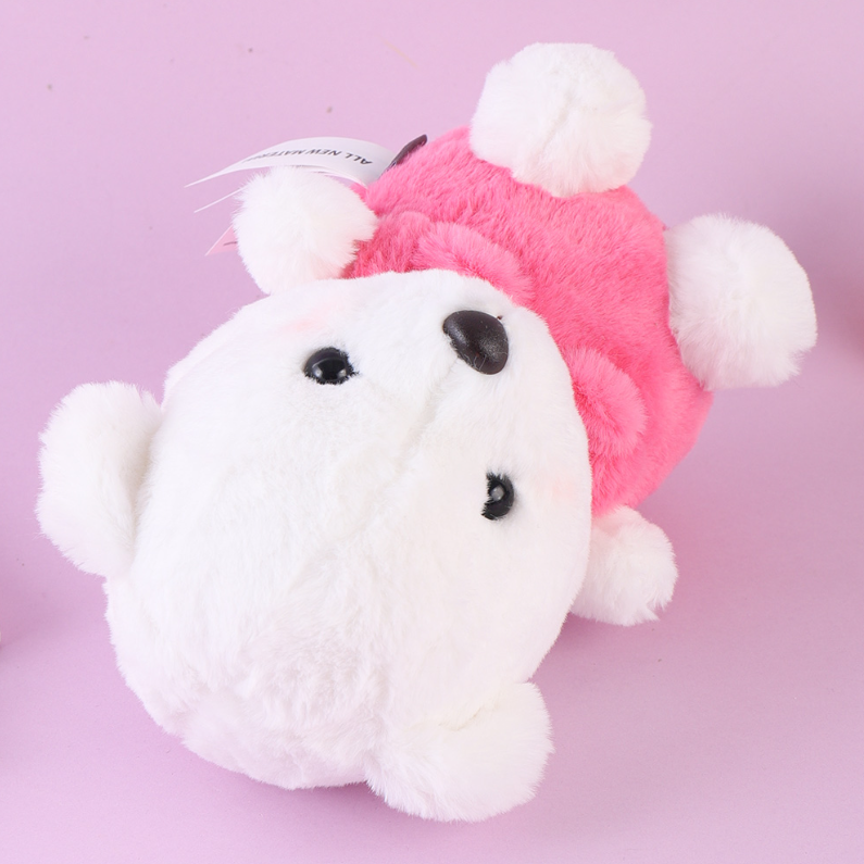Smart Overalls White Bear Plush Doll (S) (22cm)