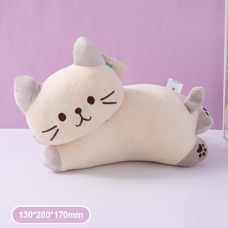 Lying Milk Kitten Plush Doll (S) (28cm)