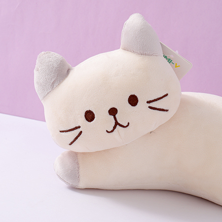 Lying Milk Kitten Plush Doll (S) (28cm)