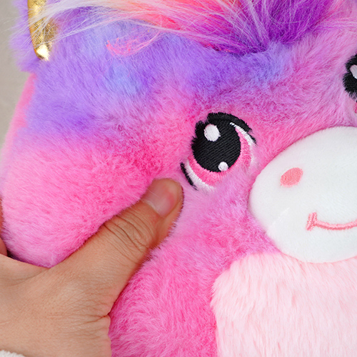 Colorful Hair Round Pony Stuffed Doll (S) (20cm)