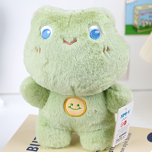 Smiling Candy Frog Stuffed Doll (S) (23cm) (Green)