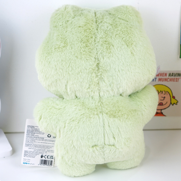Smiling Candy Frog Stuffed Doll (S) (23cm) (Green)