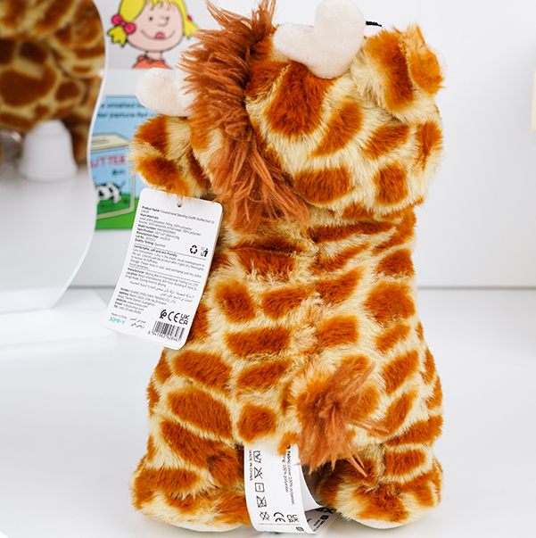 Crossed-hand Standing Giraffe Stuffed Doll (S) (24CM)