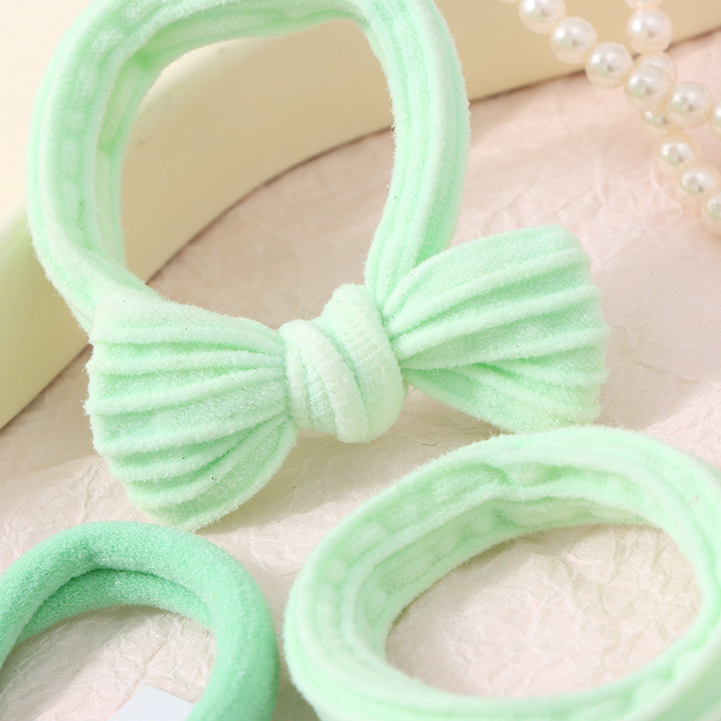 Bow towel ring rubber band 3 pieces