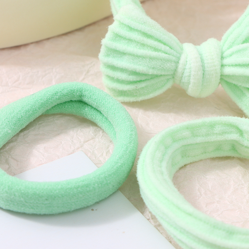Bow towel ring rubber band 3 pieces