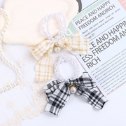 Bow bead scrunchie