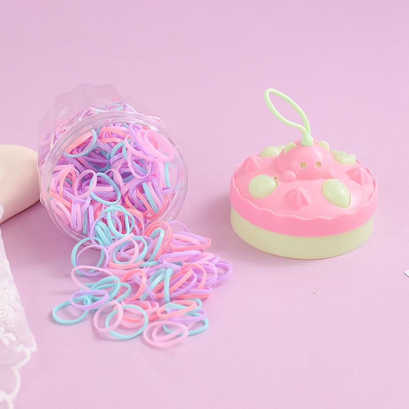 Cute bottle disposable rubber band